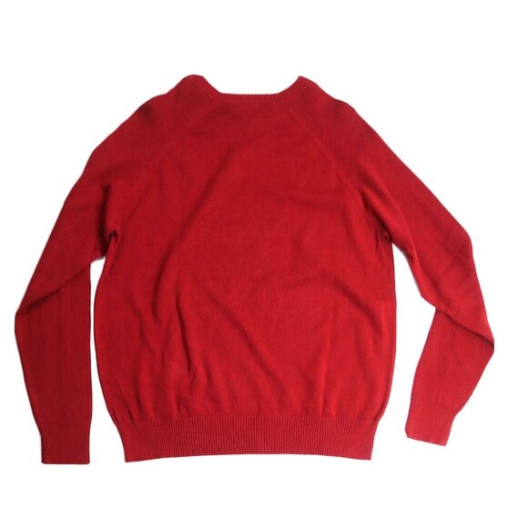 MEN'S RED V-NECK PULLOVER SWEATER - CHATHAM ROAD - SIZE M - Picture 4 of 4